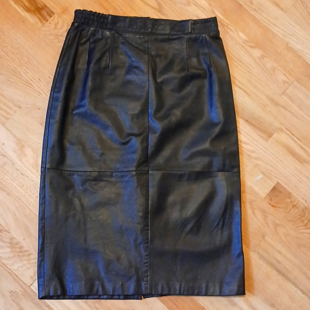 100% Genuine Leather Skirt